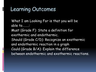 Learning Outcomes