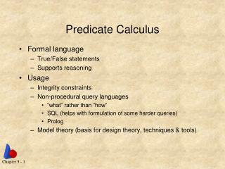 Predicate Calculus