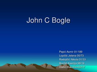 John C Bogle