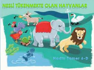 Neslİ Tükenmekte olan hayvanlar