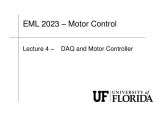 EML 2023 – Motor Control