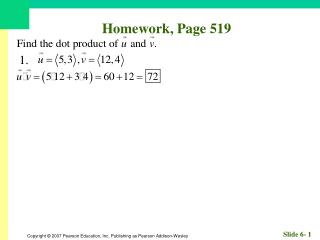 Homework, Page 519