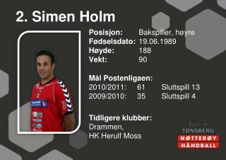 2. Simen Holm