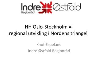 HH Oslo-Stockholm = regional utvikling i Nordens triangel