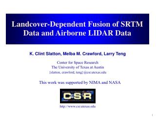 Landcover-Dependent Fusion of SRTM Data and Airborne LIDAR Data