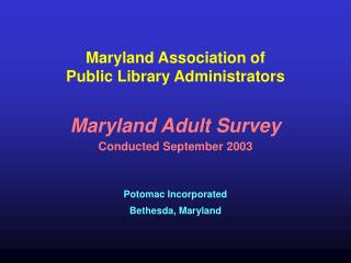 Maryland Association of Public Library Administrators