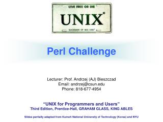 Perl Challenge