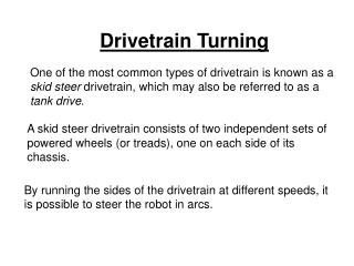 Drivetrain Turning