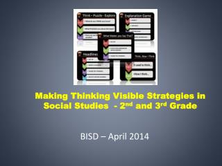 Making Thinking Visible Strategies in Social Studies - 2 nd and 3 rd Grade
