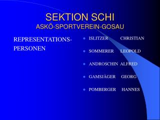 SEKTION SCHI ASKÖ-SPORTVEREIN-GOSAU