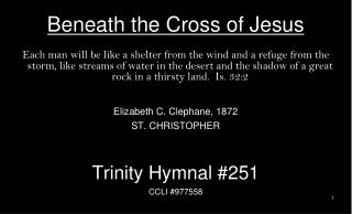 Beneath the Cross of Jesus