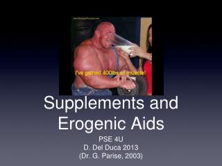 Supplements and Erogenic Aids