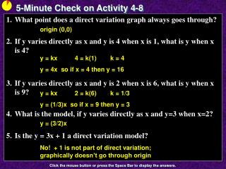 5-Minute Check on Activity 4-8