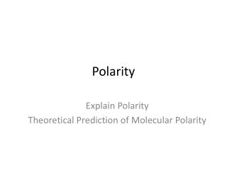 Polarity