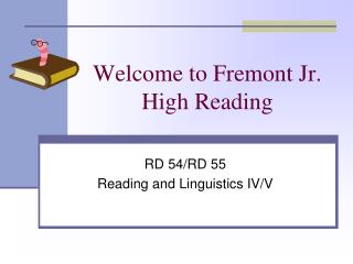 Welcome to Fremont Jr. High Reading