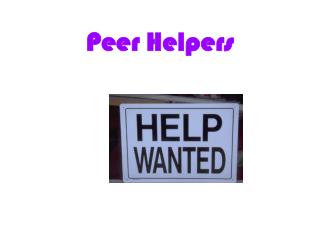 Peer Helpers