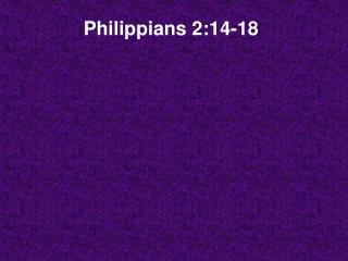 Philippians 2:14-18