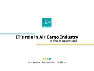 IT’s role in Air Cargo Industry