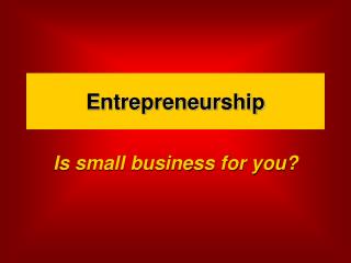 Entrepreneurship