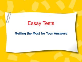 Essay Tests