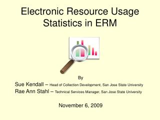 Electronic Resource Usage Statistics in ERM