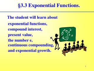 §3.3 Exponential Functions.