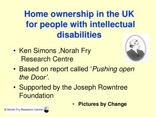 Home ownership in the UK for people with intellectual disabilities