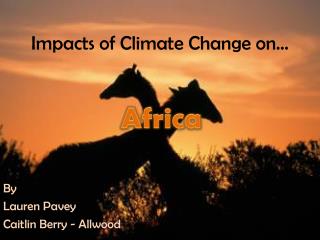 Impacts of Climate Change on…