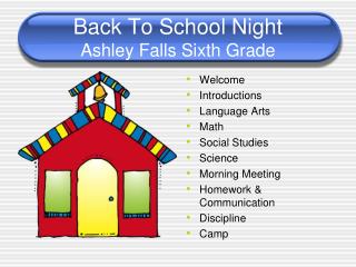 Back To School Night Ashley Falls Sixth Grade