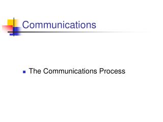 Communications