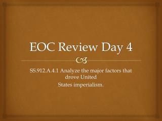 EOC Review Day 4