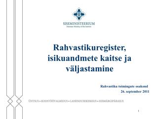 Rahvastikuregister, isikuandmete kaitse ja väljastamine