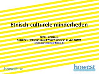 Etnisch-culturele minderheden Tomas Peirsegaele