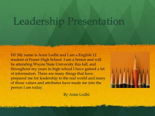 Leadership Presentation