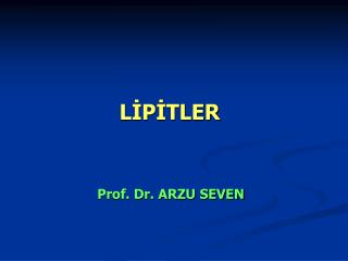 LİPİTLER