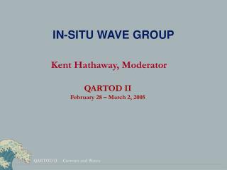 IN-SITU WAVE GROUP