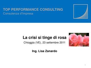 TOP PERFORMANCE CONSULTING Consulenza d’Impresa