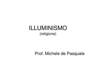 ILLUMINISMO (religione)