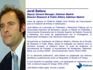 Jordi Ballera CV