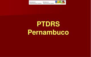 PTDRS Pernambuco
