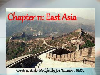 Chapter 11: East Asia