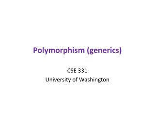 Polymorphism (generics)