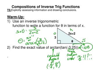 Compositions of Inverse Trig Functions