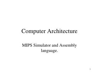 Computer Architecture