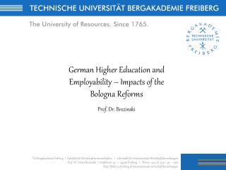 German Higher Education and Employability – Impacts of the Bologna Reforms
