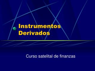 Instrumentos Derivados