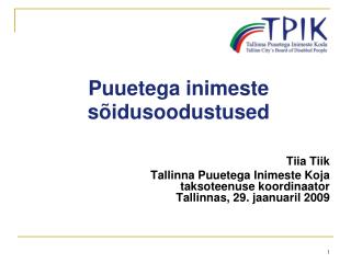Puuetega inimeste sõidusoodustused