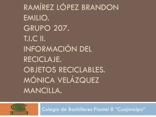 Colegio de Bachilleres Plantel 8 ”Cuajimalpa”