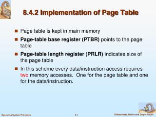 8.4.2 Implementation of Page Table