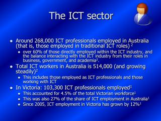 The ICT sector